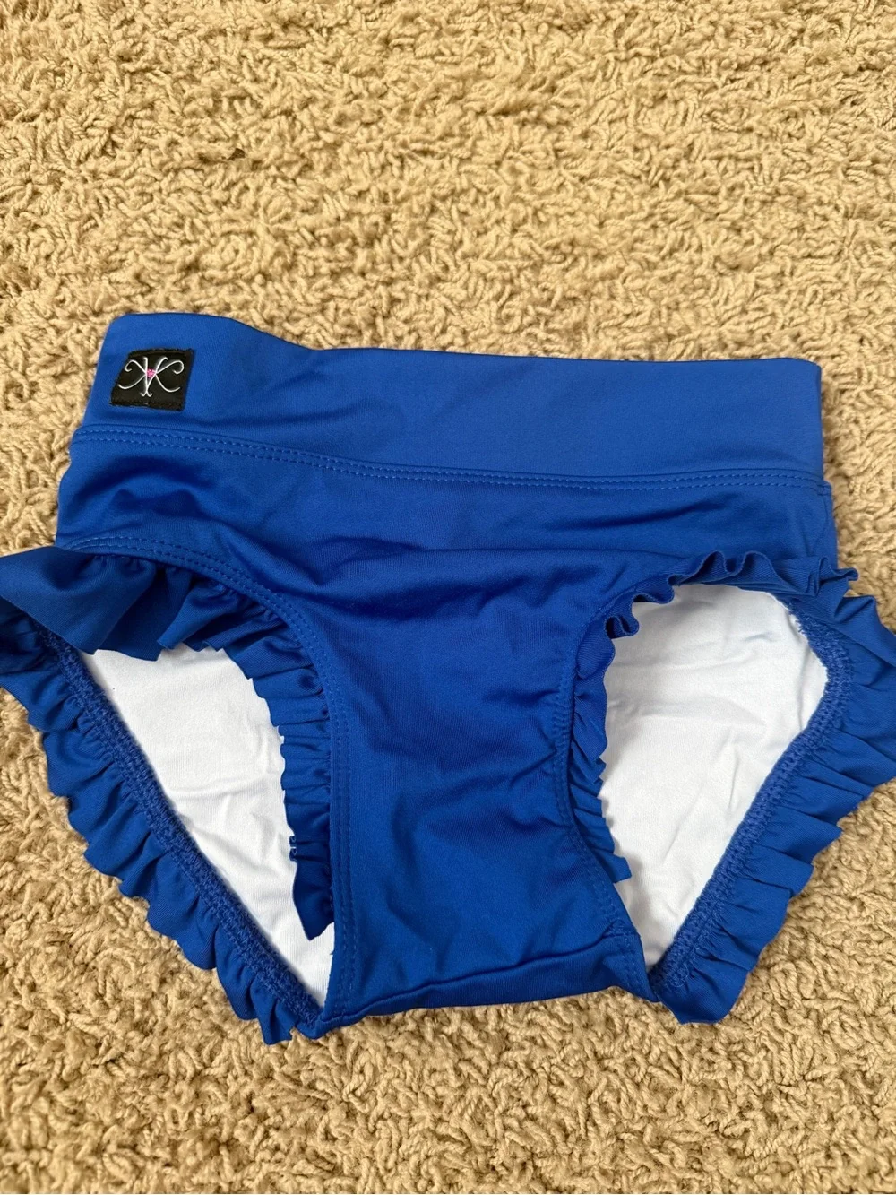 Girls Royal Blue Kandi Kouture Ruffled Dance Briefs CL